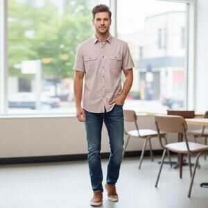 Classic utility short sleeve button down